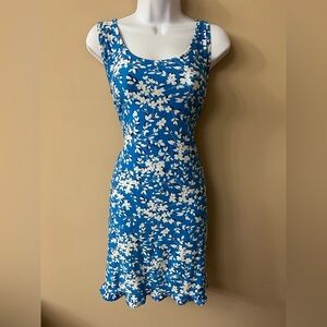 Draper James Floral Dress w/ Ruffled Edge, Size L/XL EUC